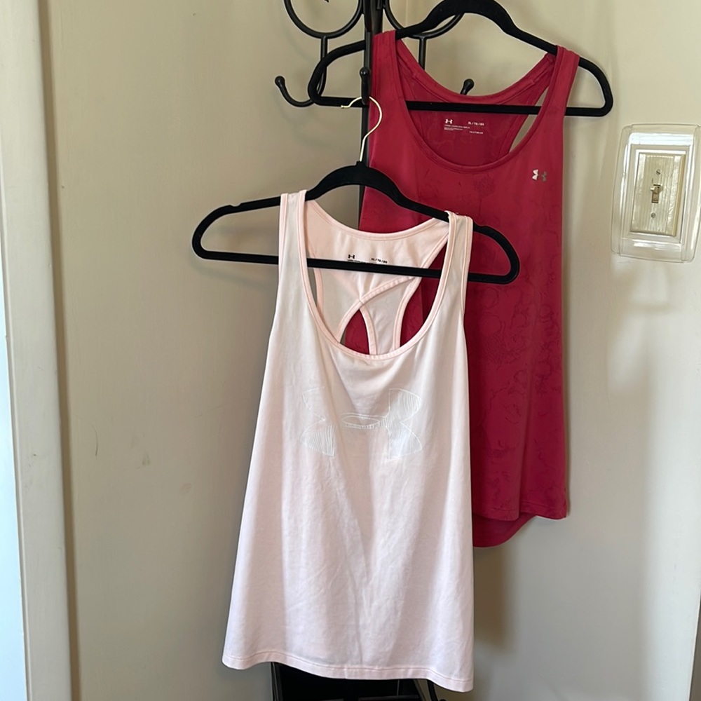 2 for the price of 1! Under Armour loose XL tank tops